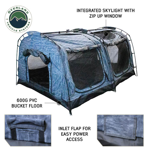 XD Khumbu - Extreme Duty Swag Ground Tent, 2 Person, Grey Body & Black Rainfly