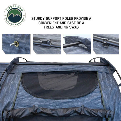 XD Khumbu - Extreme Duty Swag Ground Tent, 2 Person, Grey Body & Black Rainfly