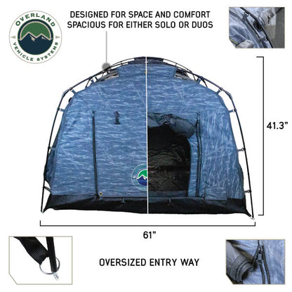 XD Khumbu - Extreme Duty Swag Ground Tent, 2 Person, Grey Body & Black Rainfly