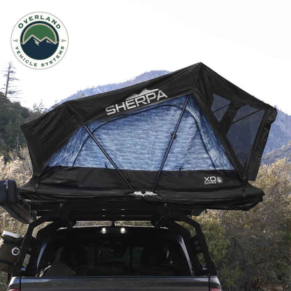 XD Sherpa Solo - Soft Sided Roof Top Tent, 1 Person, Grey Body & Black Rainfly