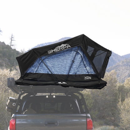 XD Sherpa Solo - Soft Sided Roof Top Tent, 1 Person, Grey Body & Black Rainfly