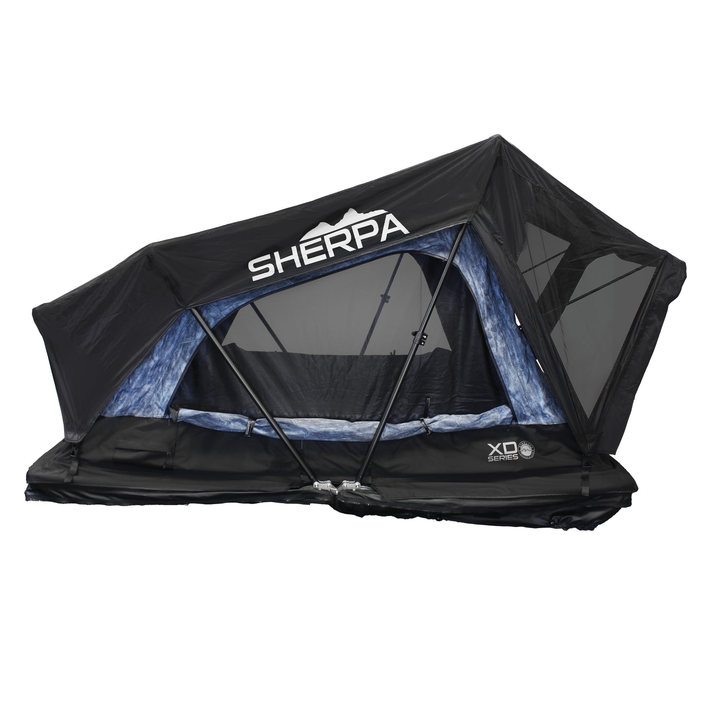 XD Sherpa Solo - Soft Sided Roof Top Tent, 1 Person, Grey Body & Black Rainfly