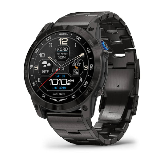 Aviator Smartwatch with Vented Titanium Bracelet D2™ Mach 1 Pro