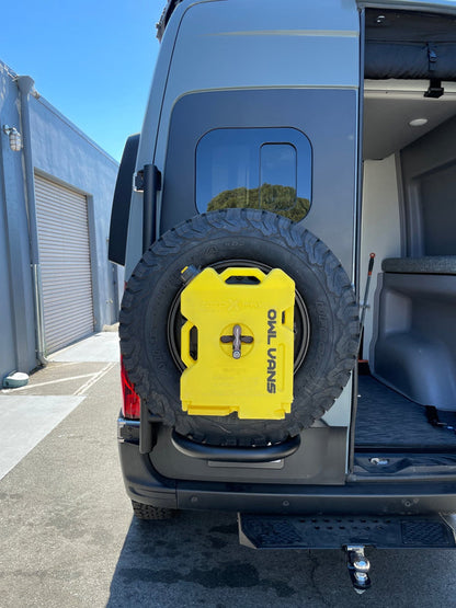 Owl Vans - Expedition Tire Carrier - Aluminum (2019+ Sprinter Van & 2020 Revel) VS30