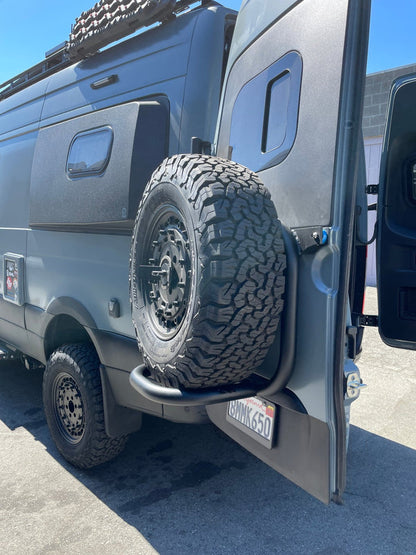 Owl Vans - Expedition Tire Carrier - Aluminum (2019+ Sprinter Van & 2020 Revel) VS30