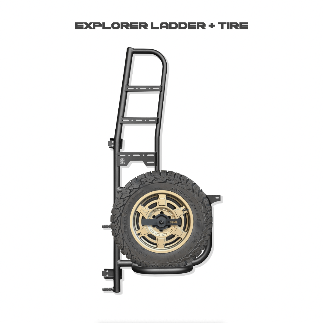 Owl Vans Ladder + Tire Carrier for Sprinter VS30 (2019-Present) - Explorer Edition