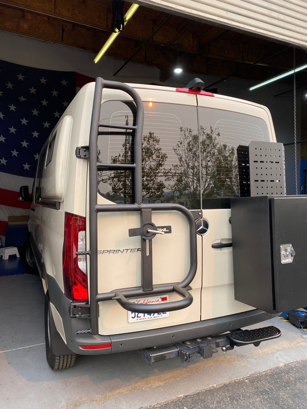 Sprinter Ladder + Tire Carrier - (Explorer) - 2019-Present – Owl Vans