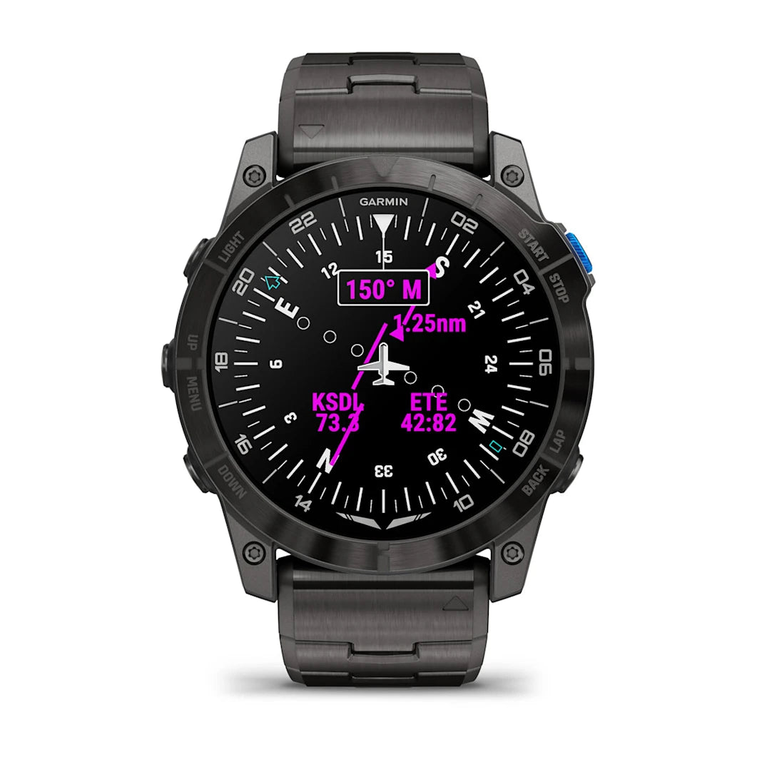 Aviator Smartwatch with Vented Titanium Bracelet D2™ Mach 1 Pro