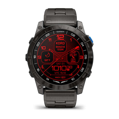 Aviator Smartwatch with Vented Titanium Bracelet D2™ Mach 1 Pro